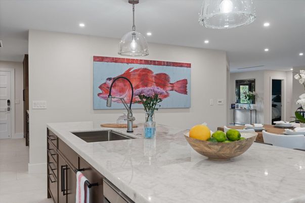 Interior, Kitchen, Living room, Pendant Lights, Recessed Lighting