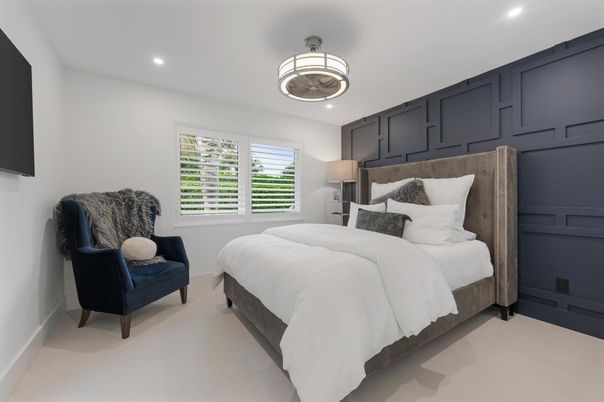 Bedroom, Interior, Recessed Lighting