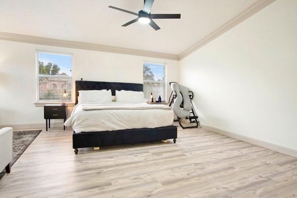 Bedroom, Interior, Wood Texture Flooring