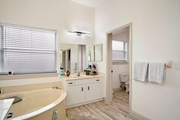 Bathroom, Interior, Wood Texture Flooring