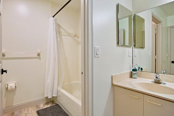Bathroom, Interior, Wood Texture Flooring