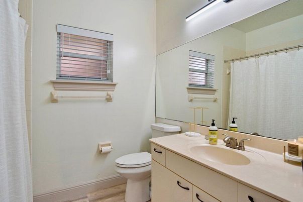 Bathroom, Dual Sink Vanities, Interior, Wood Texture Flooring