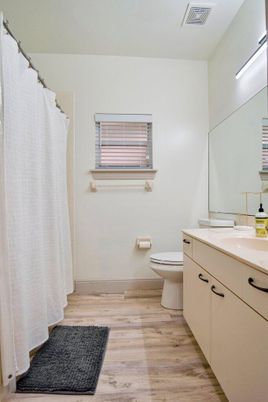Bathroom, Interior, Wood Texture Flooring