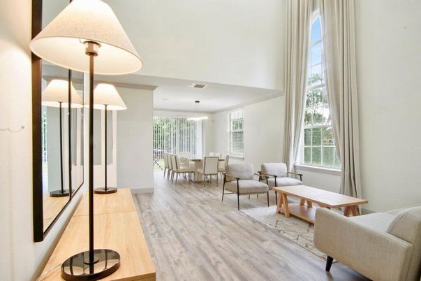 Chandelier, Dining room, Interior, Living room, Pendant Lights, Wood Texture Flooring