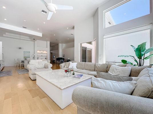 Dining room, Interior, Kitchen, Living room, Pendant Lights, Recessed Lighting, Wood Texture Flooring