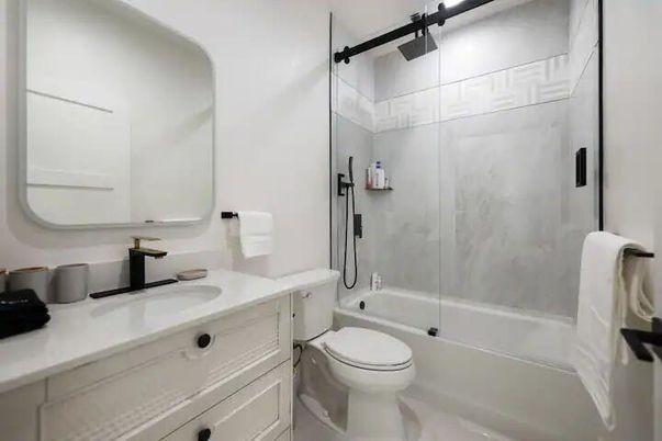 Bathroom, Glass Shower, Interior