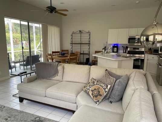 Dining room, Interior, Kitchen, Living room, Pendant Lights, Stainless Steel Appliances