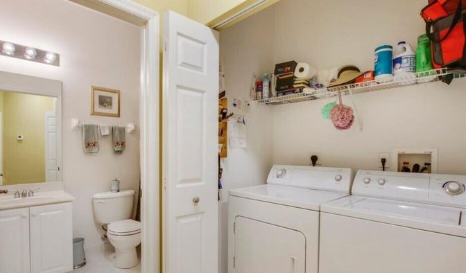 Bathroom, Interior, Utility Closets, Washer