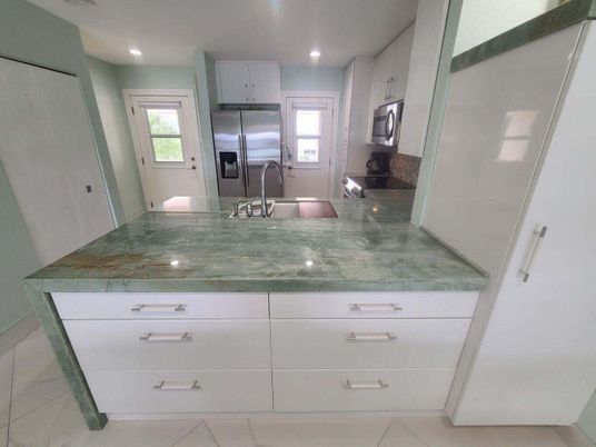 Interior, Kitchen, Recessed Lighting, Stainless Steel Appliances