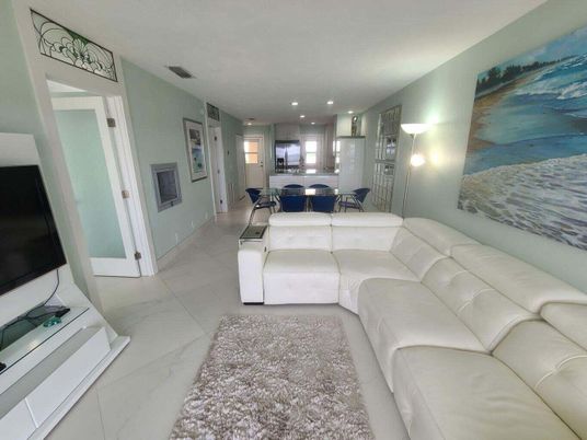 Dining room, Interior, Kitchen, Living room, Recessed Lighting