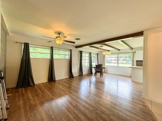 Dining room, Interior, Wooden Beams, Wood Texture Flooring
