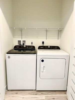 Interior, Utility Closets, Washer, Wood Texture Flooring