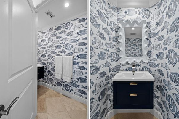 Bathroom, Interior, Recessed Lighting