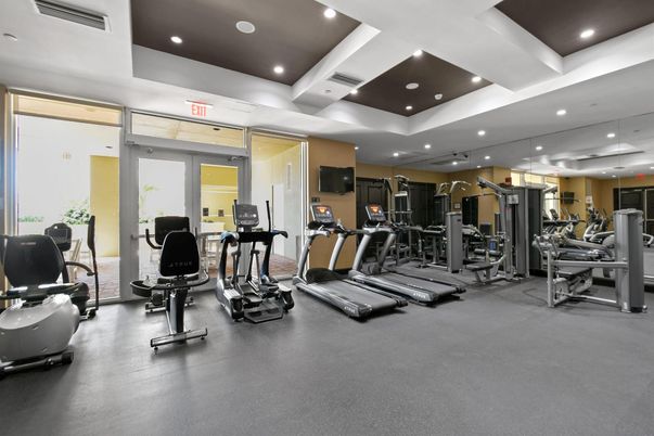 Fitness Equipment, Gym, Interior, Recessed Lighting