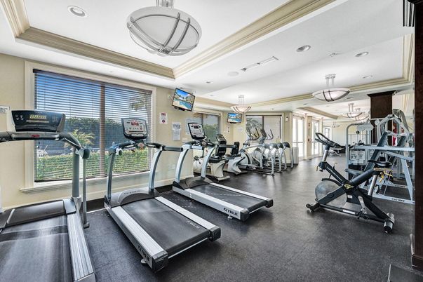 Fitness Equipment, Gym, Interior, Pendant Lights, Recessed Lighting