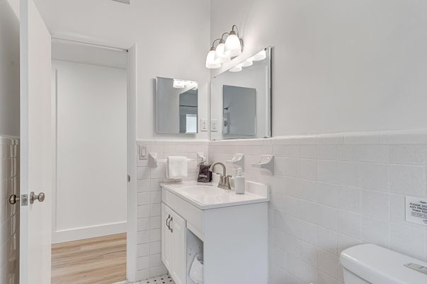 Bathroom, Interior, Wood Texture Flooring