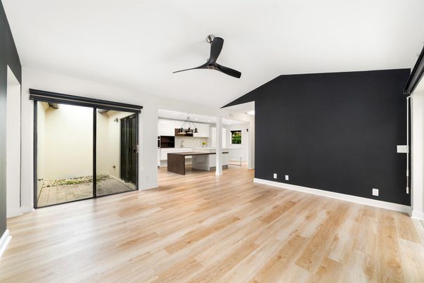 Empty room, Interior, Kitchen, Wood Texture Flooring