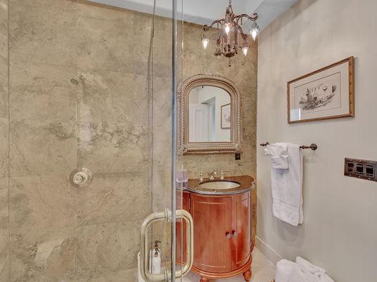 Bathroom, Chandelier, Interior