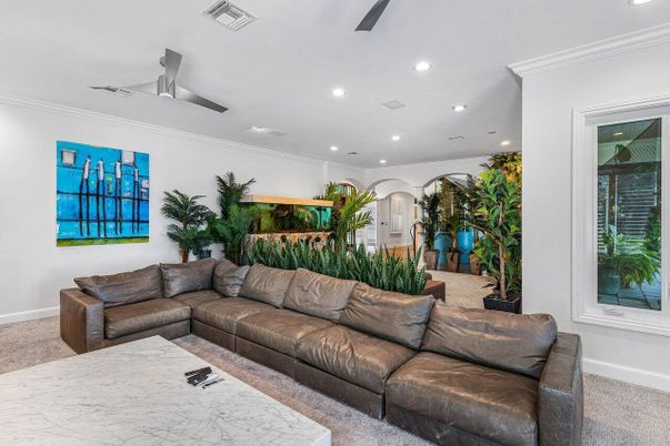 Interior, Living room, Recessed Lighting