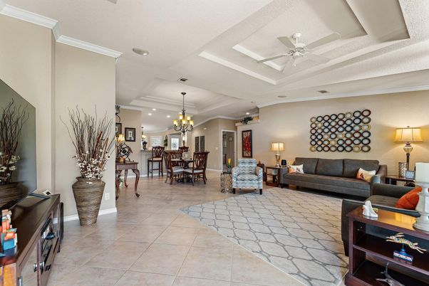 Chandelier, Dining room, Interior, Living room, Recessed Lighting