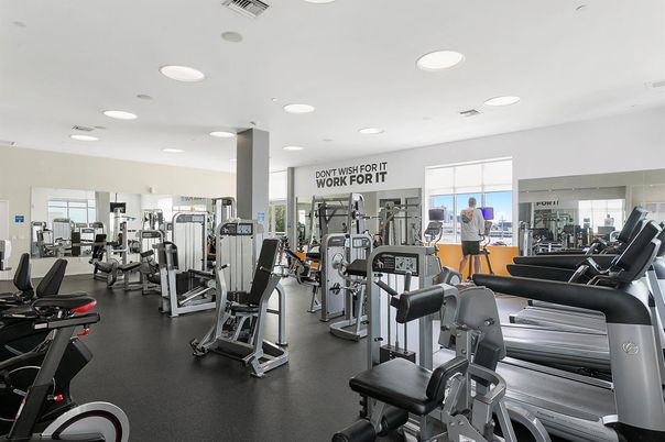 Fitness Equipment, Gym, Interior, Recessed Lighting