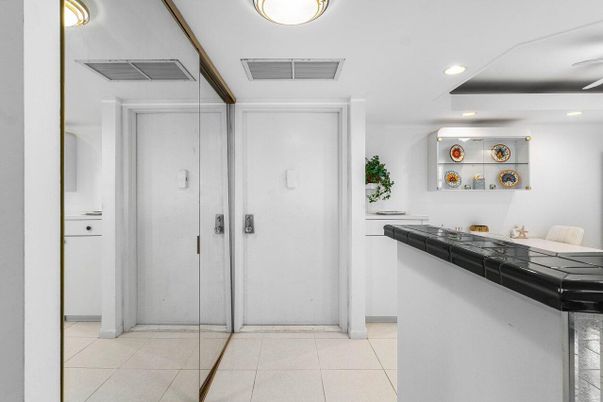 Bathroom, Glass Shower, Interior, Recessed Lighting, Tile Countertops