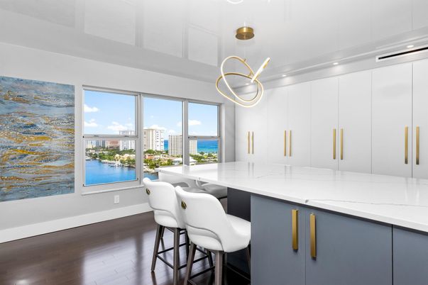 Interior, Pendant Lights, Recessed Lighting, Water, Wood Texture Flooring