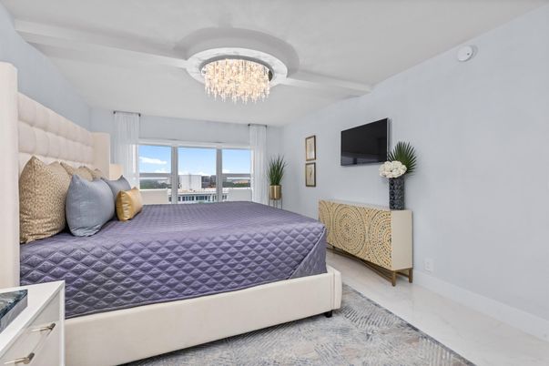 Bedroom, Chandelier, Interior, Marble