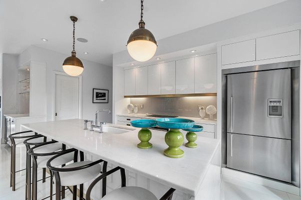 Interior, Kitchen, Pendant Lights, Recessed Lighting, Stainless Steel Appliances