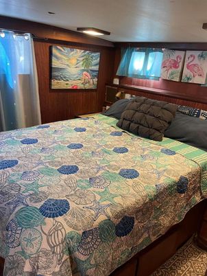 Bedroom, Interior, Recessed Lighting, Wooden Walls