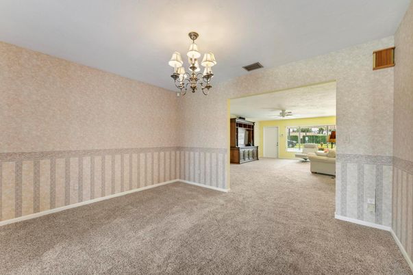 Chandelier, Empty room, Interior
