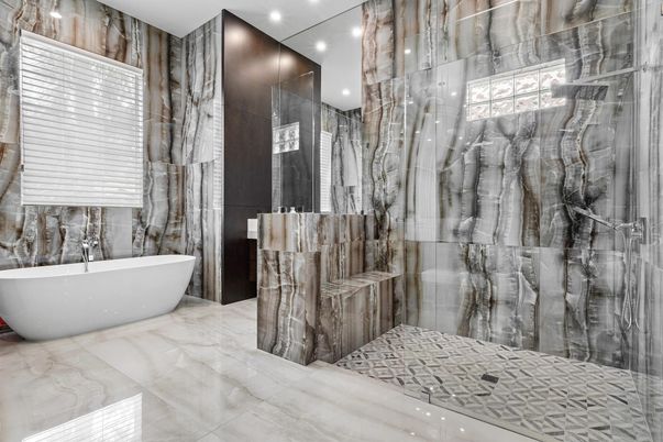 Bathroom, Free Standing Baths, Interior, Recessed Lighting
