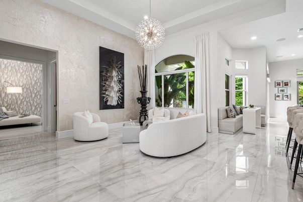 Chandelier, Interior, Living room, Marble, Pendant Lights, Recessed Lighting