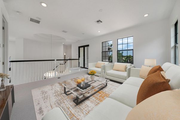Interior, Living room, Recessed Lighting