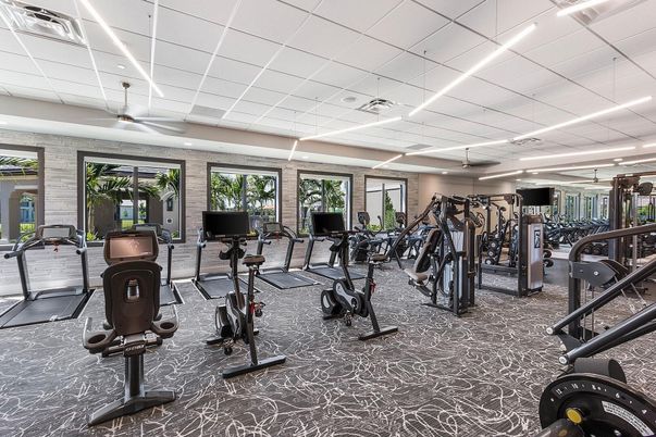 Fitness Equipment, Gym, Interior, Recessed Lighting