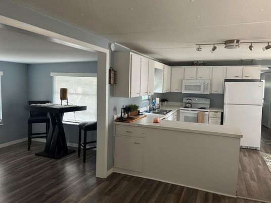 Interior, Kitchen, Wood Texture Flooring