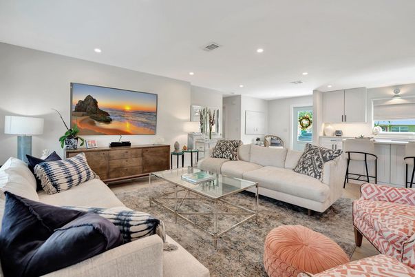 Interior, Kitchen, Living room, Recessed Lighting
