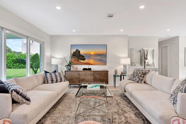 Interior, Living room, Recessed Lighting