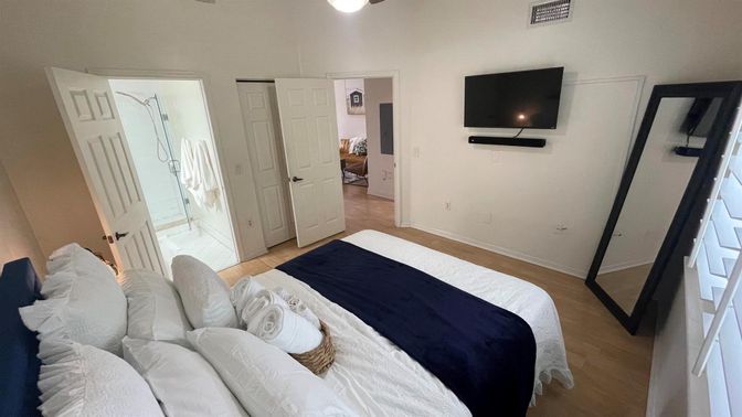Bedroom, Interior, Wood Texture Flooring