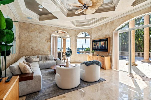 Interior, Living room, Recessed Lighting