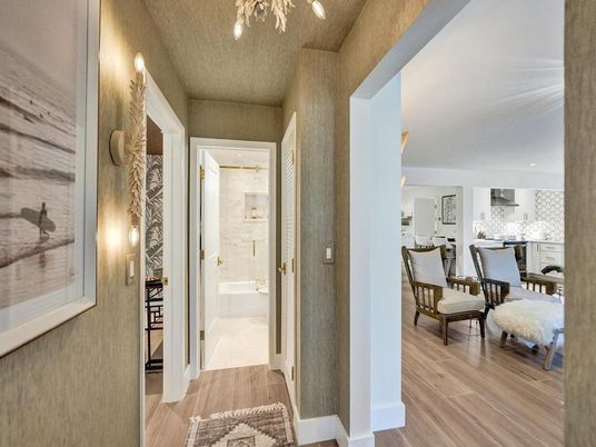 Dining room, Interior, Wood Texture Flooring