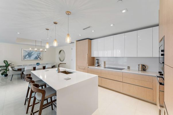 Dining room, Interior, Kitchen, Pendant Lights, Recessed Lighting