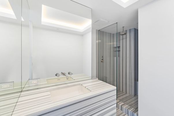 Bathroom, Interior, Recessed Lighting