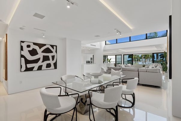 Dining room, Interior, Living room, Recessed Lighting, Water