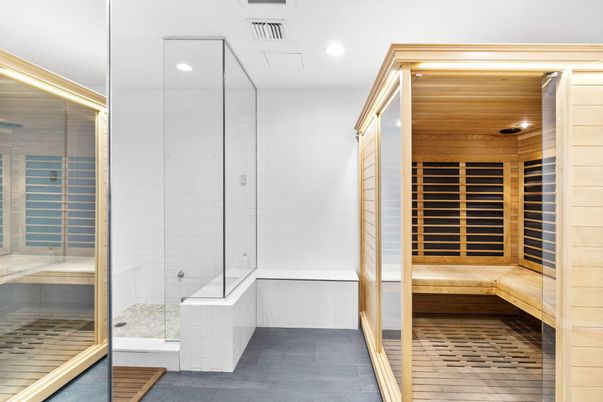 Bathroom, Interior, Recessed Lighting, Sauna Room