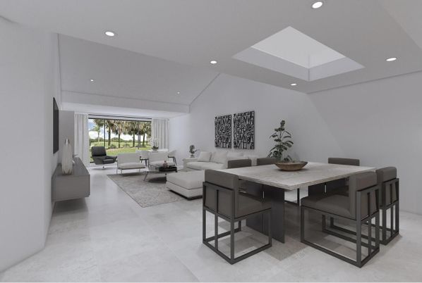 Dining room, Interior, Living room, Recessed Lighting