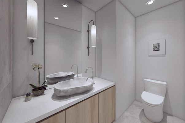 Bathroom, Interior, Recessed Lighting