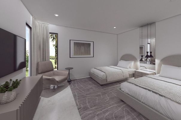 Bedroom, Interior, Recessed Lighting