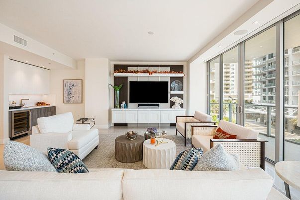 Interior, Living room, Recessed Lighting