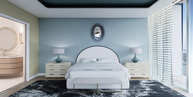 Bedroom, Interior, Wood Texture Flooring